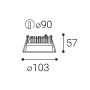 ZETA II XS, B TRIAC 10W 2700K/3000K/4000K