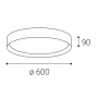 MILA 60, W TRIAC 60W 2700K/3000K/4000K
