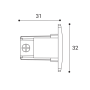 ECO TRACK END CAP, W