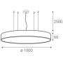 MONO SLIM 100 P-Z, B TRIAC 115W 2700K/3000K/4000K