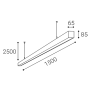 LINO 150 P-Z, B 37-49W 3CCT 3000K/3500/4000K