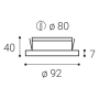 STATIC TRIAC 7W 3000K