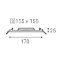 SLIM-Q, M 15W 3000K