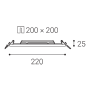 SLIM-Q, L 20W 3000K