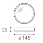 SLIM-R ON, S 10W 3000K