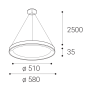 BELLA SLIM 58 P-Z, CF TRIAC 48W 3000K/4000K