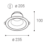 ALFA II 24 DALI/PUSH 25W 3000K/3500K/4000K