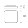 SQUARE III 22 15W 3000K/3500K/4000K