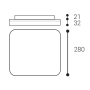 SQUARE III 28 23W 3000K/3500K/4000K