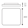SQUARE III 40 38W 3000K/3500K/4000K