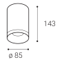 TUBUS II A, B 9W 3000K/3500K/4000K