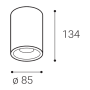 TUBUS II B, B 9W 2700K