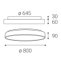 RINGO II 80 P/N, B TRIAC 80+12W 3000K/4000K