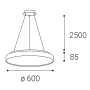 TORO 60 P/N-Z, B TRIAC 55+10W 3000K/4000K