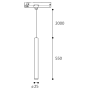 TRACK MIKY SLIM 55 Z, B 6W 4000K