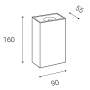BLOCK, A DALI/PUSH 2x3W 3000K