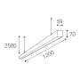 NOLI II 120 P-Z, B 20-40W 3000K/3500K/4000K
