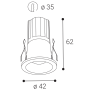 SPOT MINI B, B TRIAC 7W 3000K/3500K/4000K