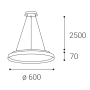 MOON 60 P/N-Z, W DALI/PUSH 60W (50+10) 2700K/3000K/4000K