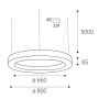 SATURN SLIM II 80 P/N-Z, B TRIAC 80W (50+30) 2700K/3000K/4000K