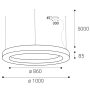 SATURN SLIM II 100 P/N-Z, W TRIAC 120W (80+40) 2700K/3000K/4000K