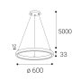 CIRCLE 60 P-Z, G DALI/PUSH 42W 2700K/3000K/4000K