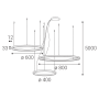 CIRCLE SET 3 P-Z, B DALI/PUSH 136W 2700K/3000K/4000K