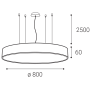 MONO SLIM 80 P-Z, W DALI/PUSH 80W 2700K/3000K/4000K