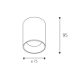 TINY II M, N DALI/PUSH 8W 2700K